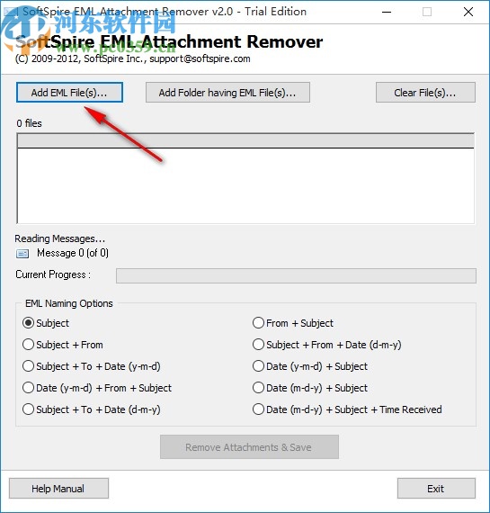 SoftSpire EML Attachment Remover