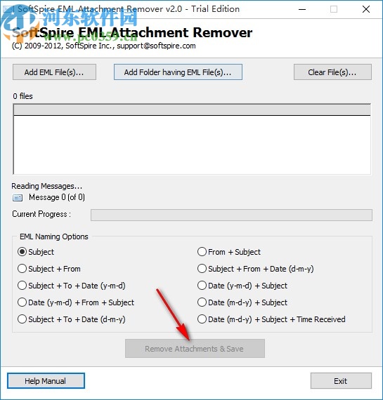 SoftSpire EML Attachment Remover