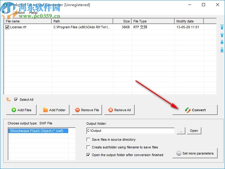 Okdo Rtf Txt to Swf Converter