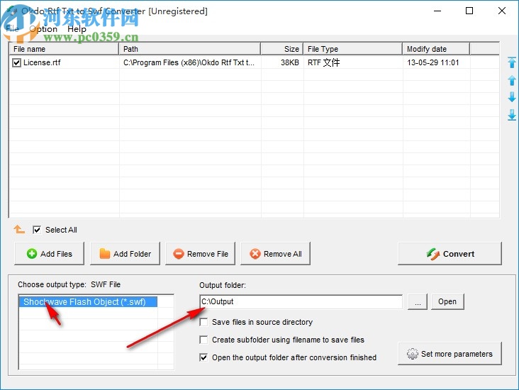 Okdo Rtf Txt to Swf Converter