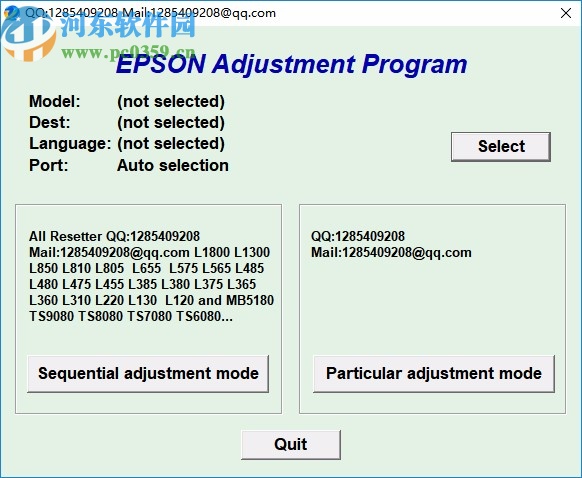 Epson Adjustment Program