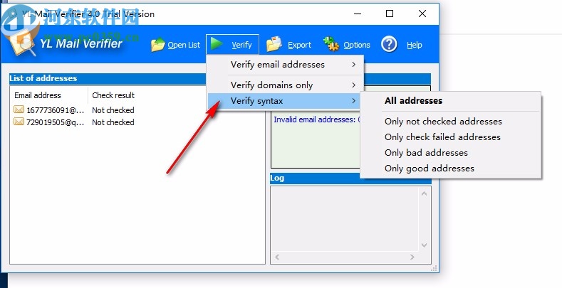 YL Mail Verifier(郵箱地址有效性驗證器)