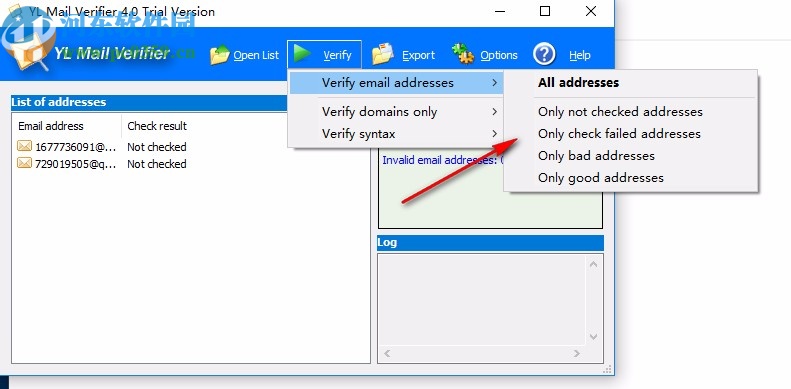 YL Mail Verifier(郵箱地址有效性驗證器)