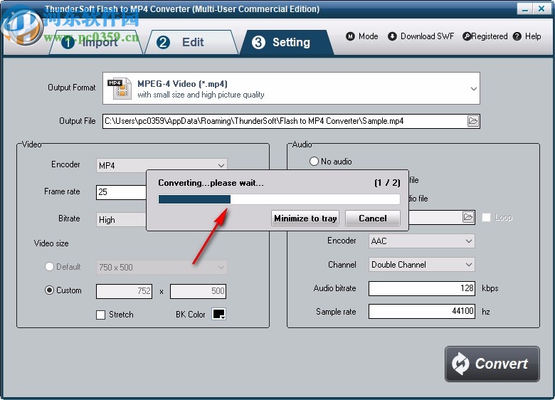 ThunderSoft Flash to MP4 Converter