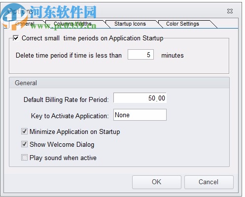 Time Billing Window