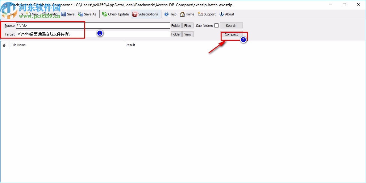 Batch Access Database Compactor